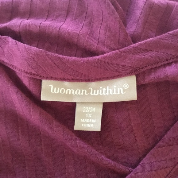 Woman Within Blouse Mauve - Picture 5 of 6